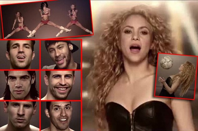 Messi, Pique, Neymar Tampil di Video Klip Shakira untuk Piala Dunia 2014